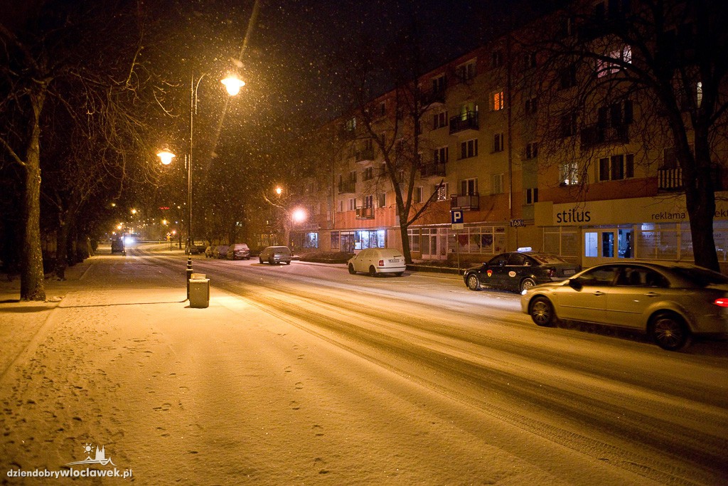 Śnieżna zima ponownie we Włocławku