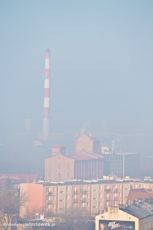 Widok na miasto z bloku na pl. Wolności