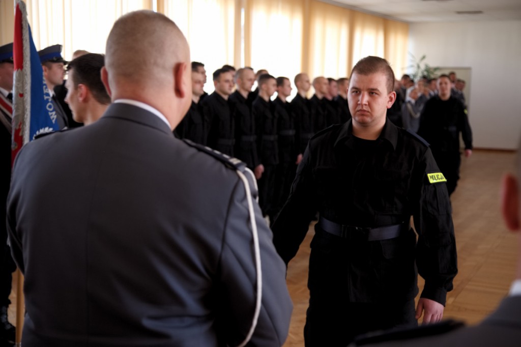 Ślubowanie nowych policjantów