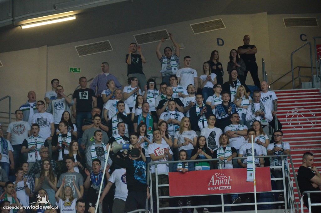 Kibice na meczu Anwil - Siarka Tarnobrzeg