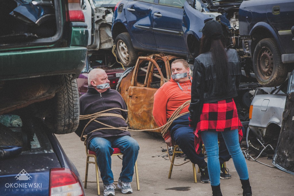 Gwiazdy TV na planie klipu pod Włocławkiem
