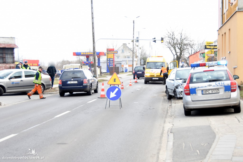 Kolizja na ul. Płockiej