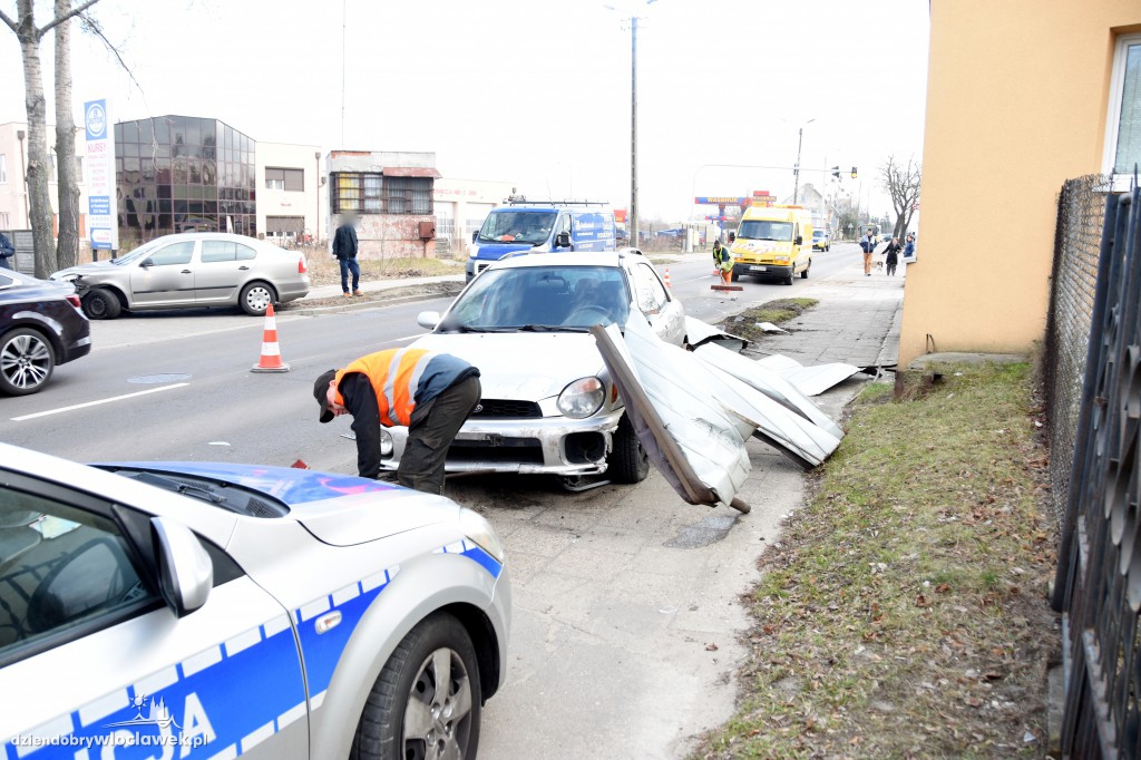 Kolizja na ul. Płockiej