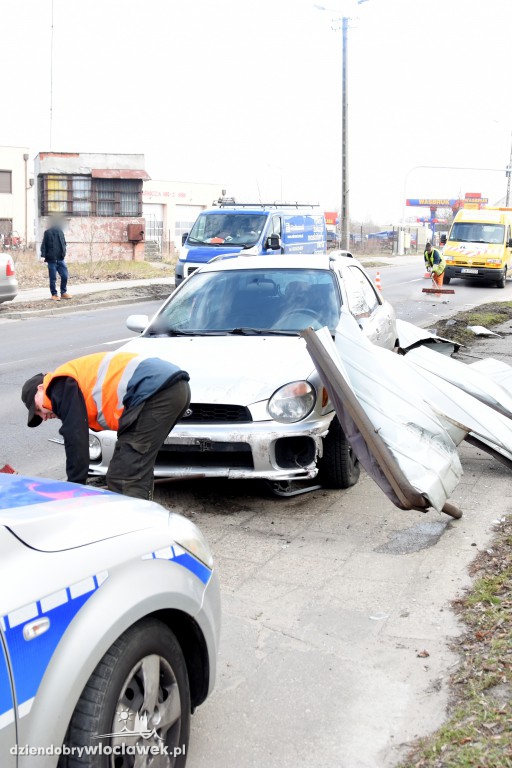 Kolizja na ul. Płockiej