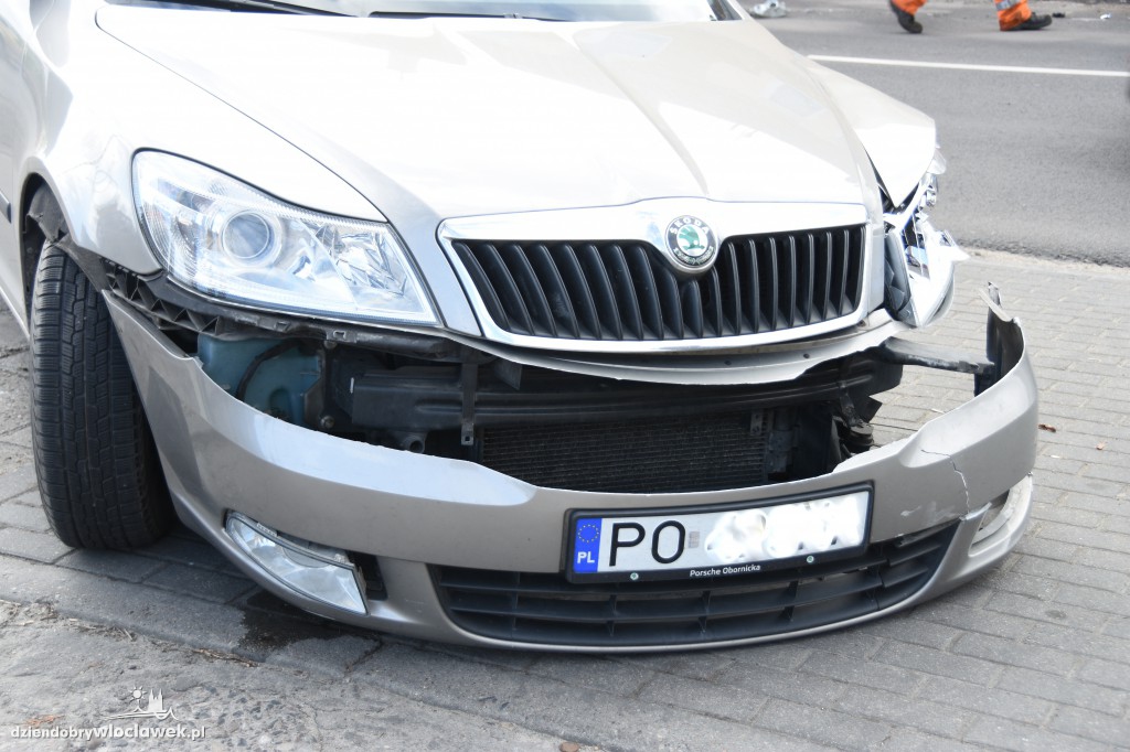Kolizja na ul. Płockiej