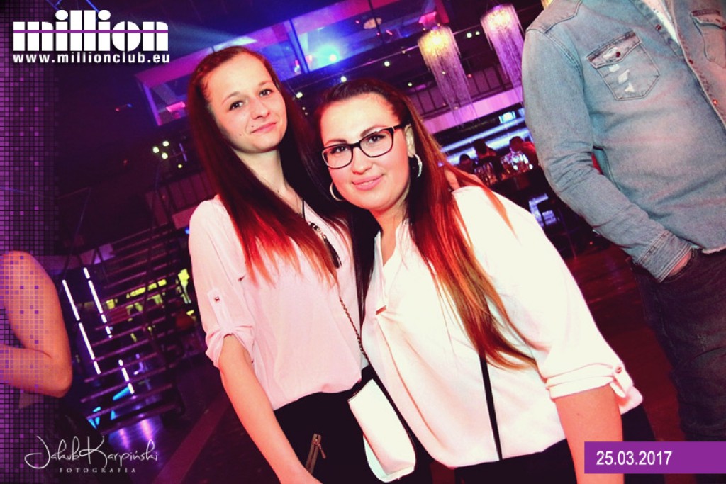 Sobotnia noc w klubie Million