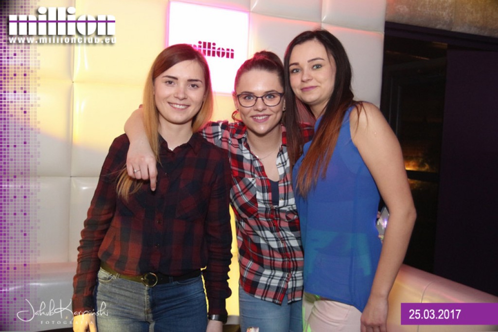 Sobotnia noc w klubie Million