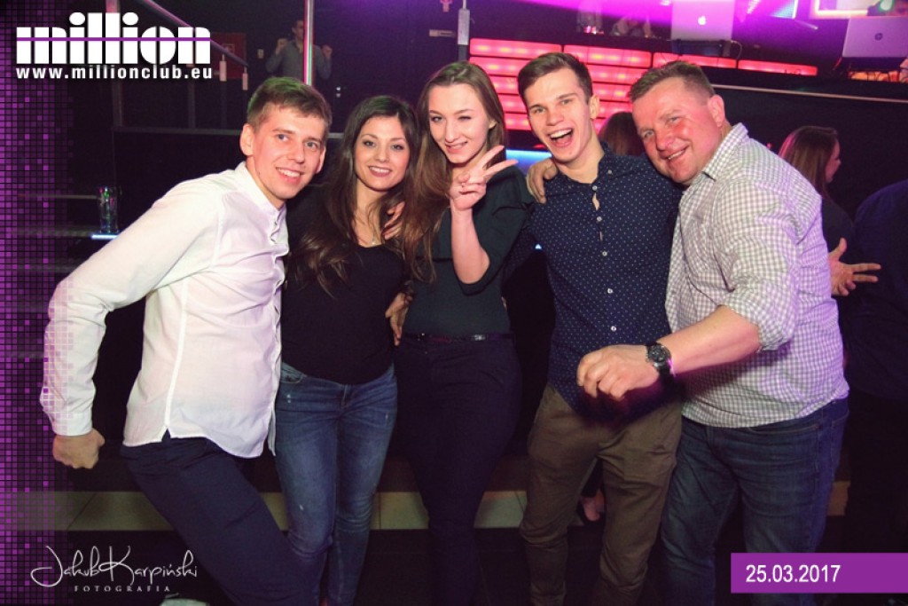 Sobotnia noc w klubie Million