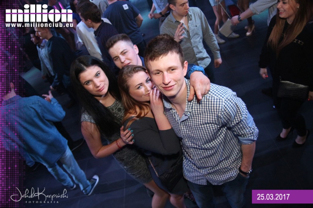 Sobotnia noc w klubie Million