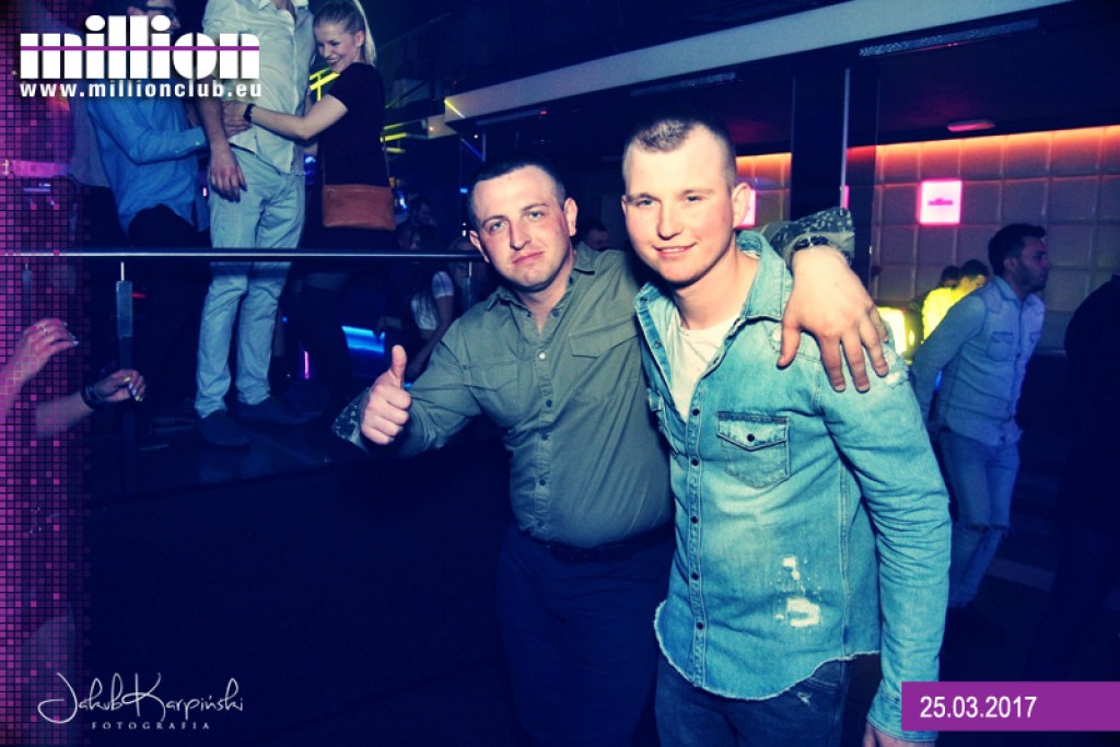 Sobotnia noc w klubie Million
