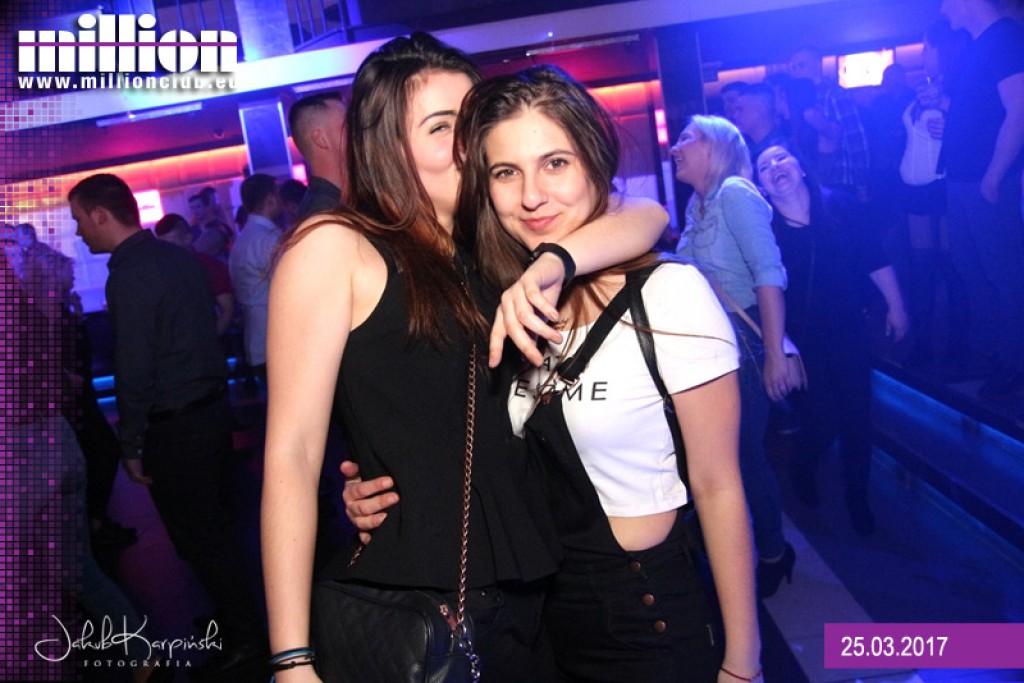 Sobotnia noc w klubie Million