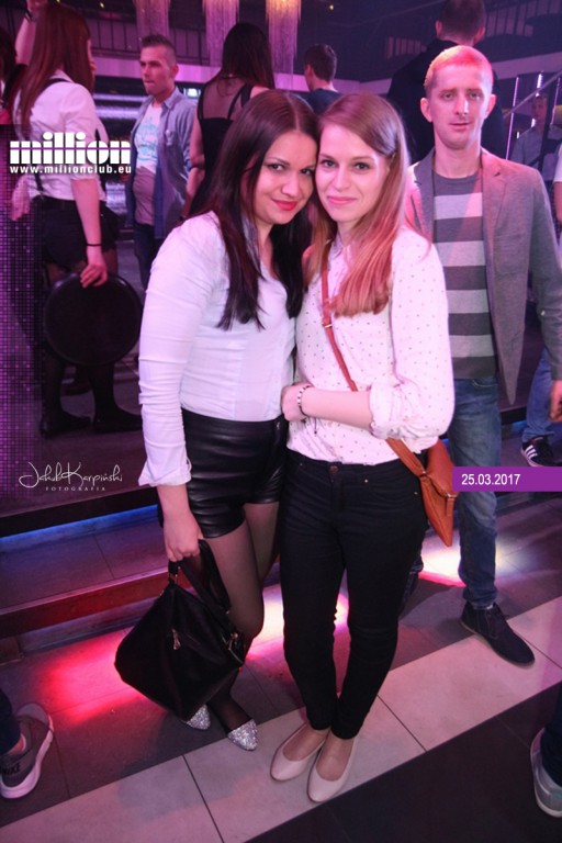 Sobotnia noc w klubie Million