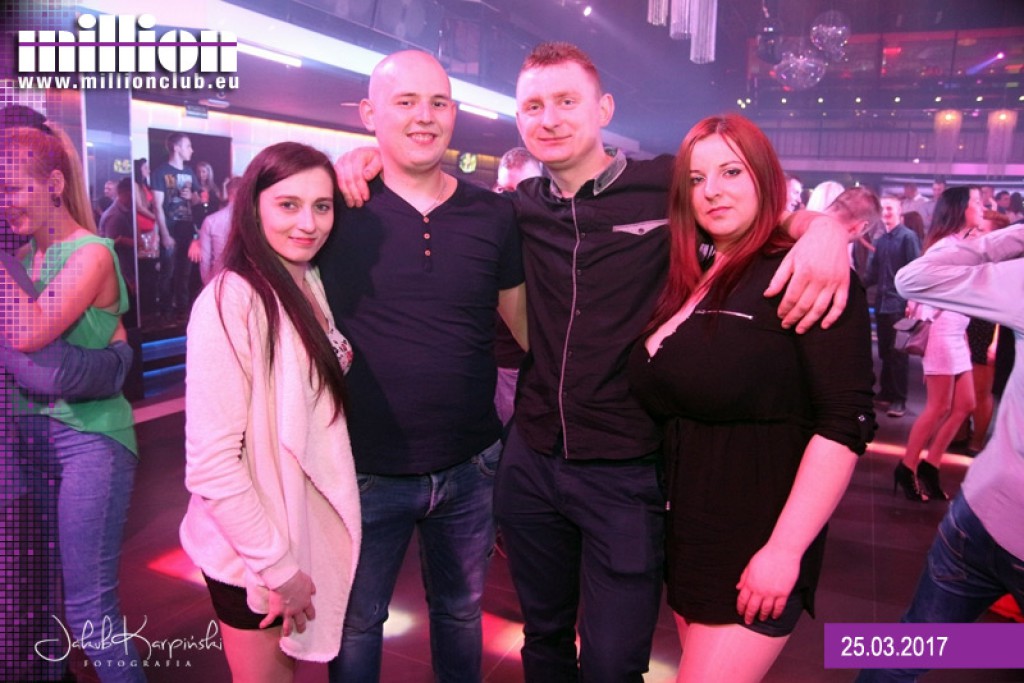 Sobotnia noc w klubie Million
