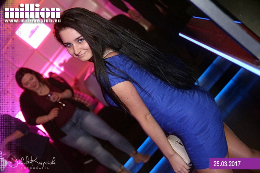 Sobotnia noc w klubie Million