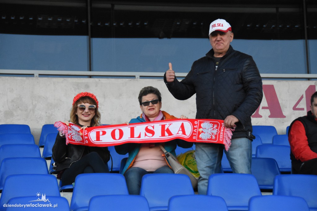 Kibice na meczu U-20 Polska-Grecja