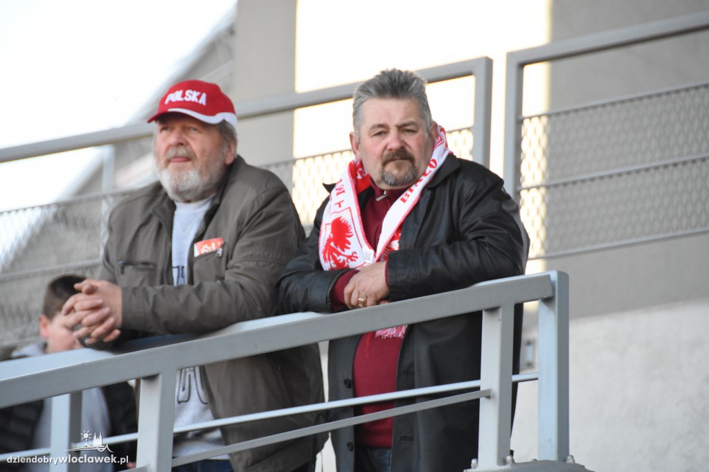 Kibice na meczu U-20 Polska-Grecja