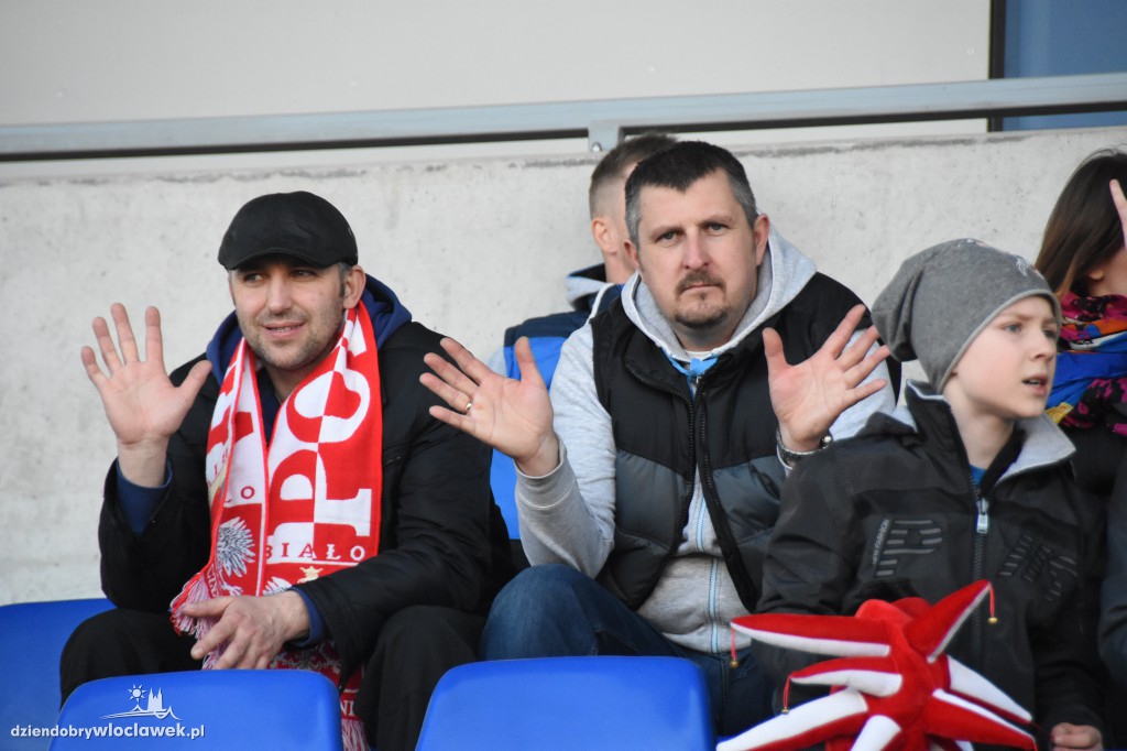 Kibice na meczu U-20 Polska-Grecja