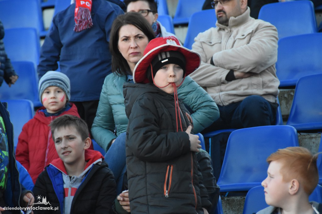 Kibice na meczu U-20 Polska-Grecja