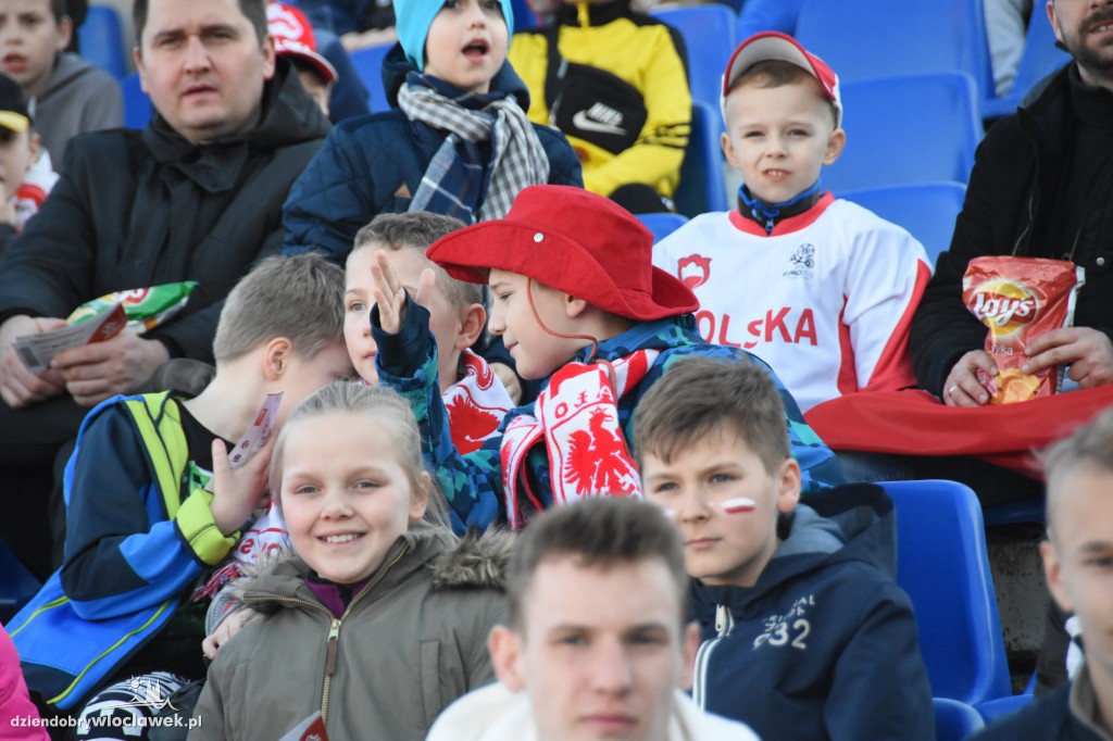 Kibice na meczu U-20 Polska-Grecja