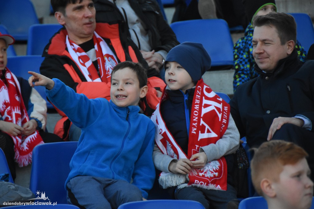 Kibice na meczu U-20 Polska-Grecja