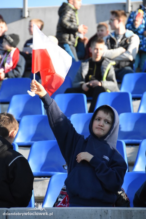 Kibice na meczu U-20 Polska-Grecja