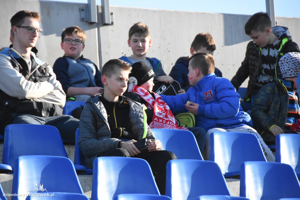 Kibice na meczu U-20 Polska-Grecja