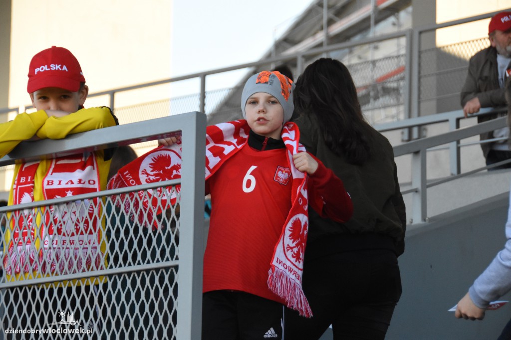 Kibice na meczu U-20 Polska-Grecja