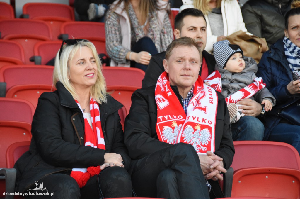 Kibice na meczu U-20 Polska-Grecja