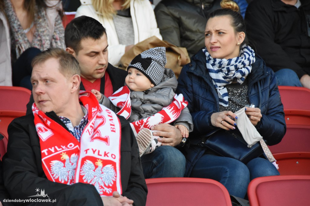 Kibice na meczu U-20 Polska-Grecja