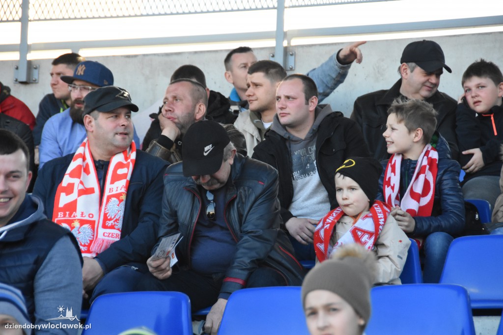 Kibice na meczu U-20 Polska-Grecja