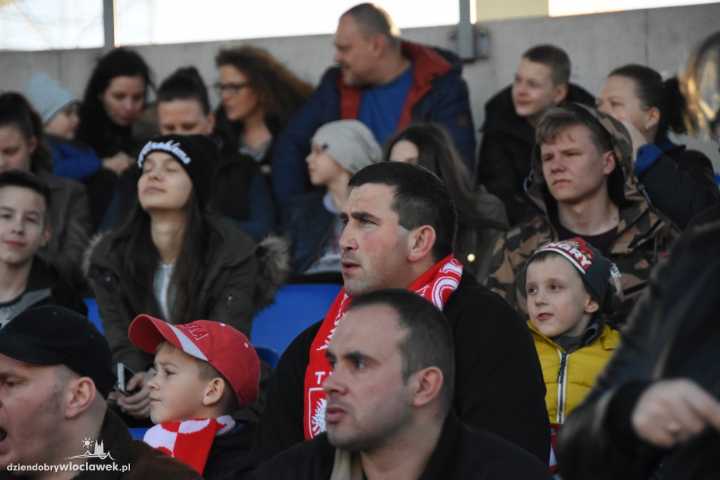 Kibice na meczu U-20 Polska-Grecja