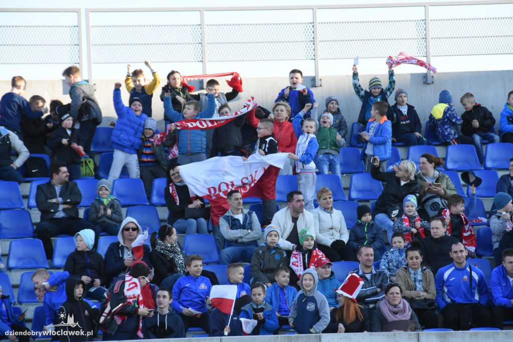 Kibice na meczu U-20 Polska-Grecja