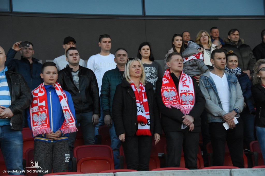 Kibice na meczu U-20 Polska-Grecja