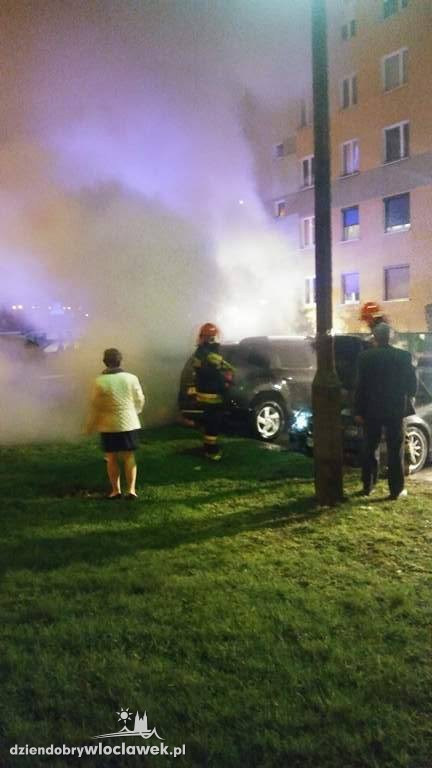 Pożar czterech aut przy ul. Smólskiej