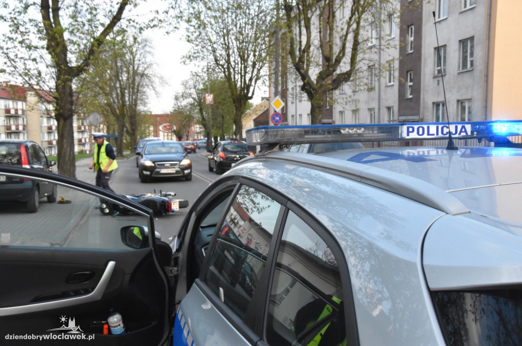 Panda uderzyła w motocykl
