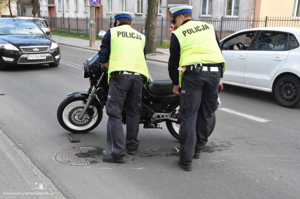 Panda uderzyła w motocykl
