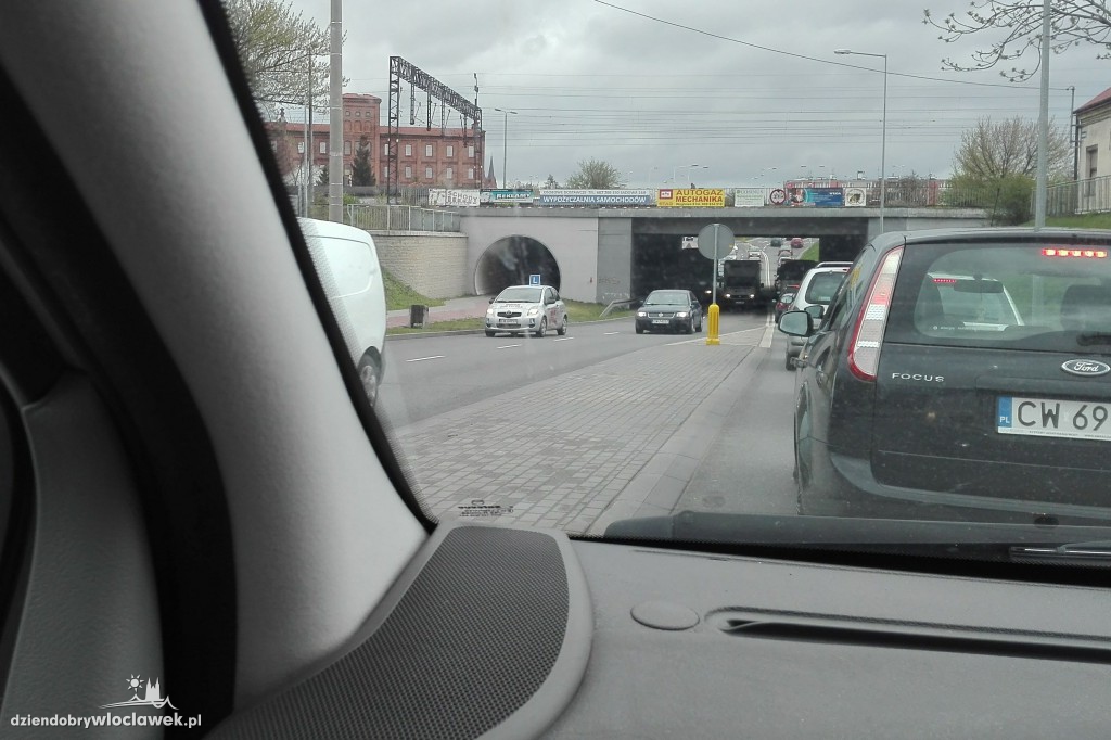 Przeświąteczne korki na ulicach Włocławka