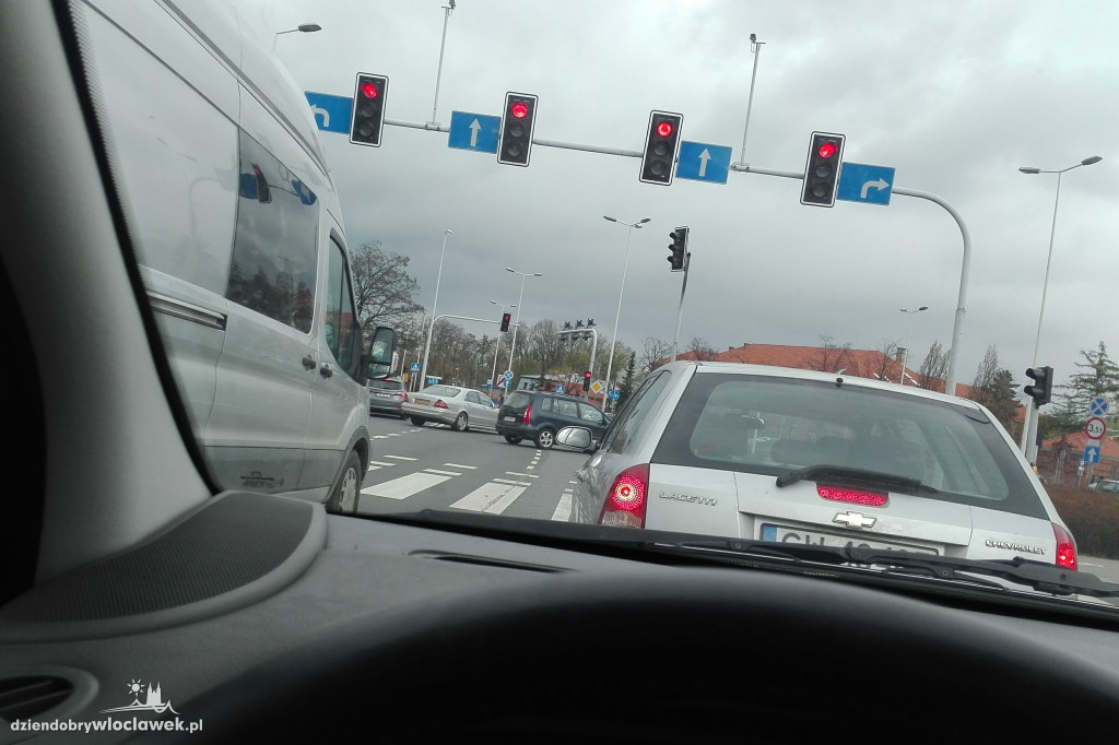 Przeświąteczne korki na ulicach Włocławka