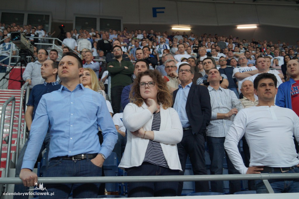 Kibice na meczu Anwil - Rosa w Hali Mistrzów
