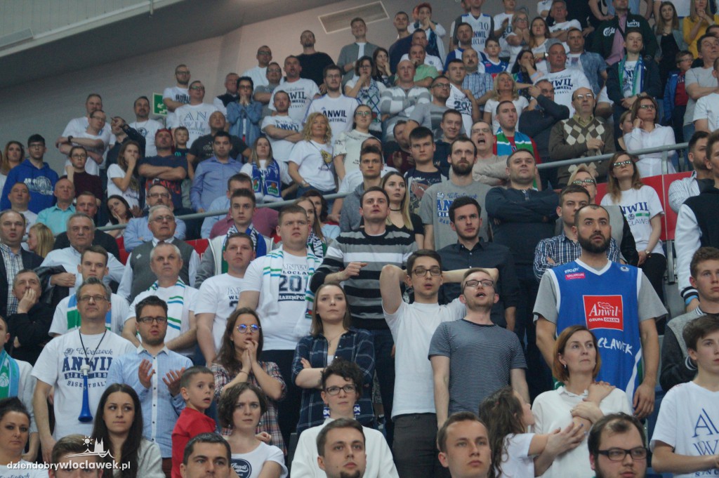 Kibice na meczu Anwil - Rosa w Hali Mistrzów