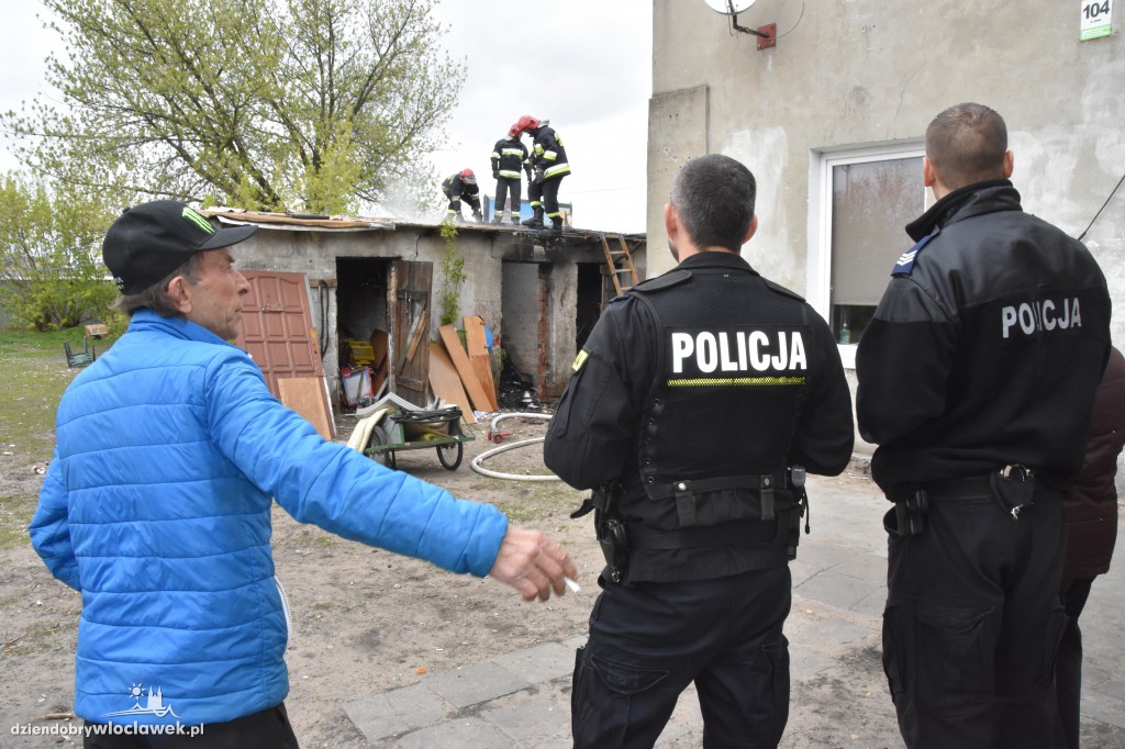 Pożar przy ul. Polnej