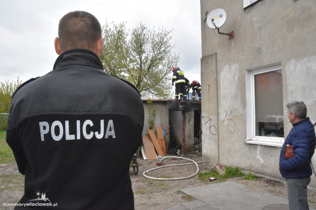 Pożar przy ul. Polnej