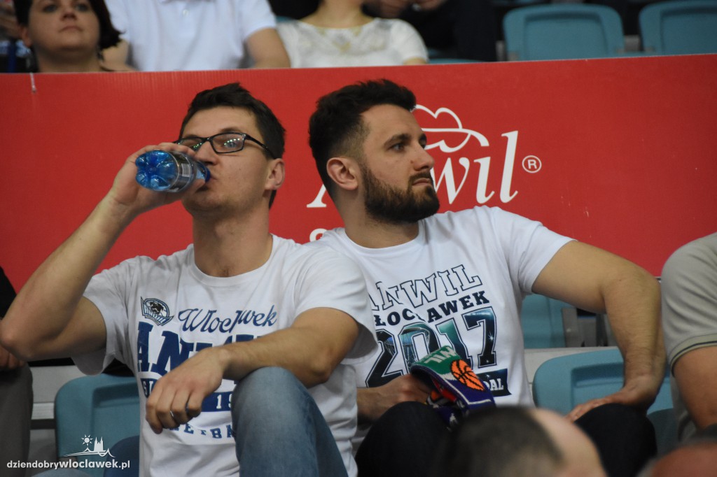 Kibice na sobotnim meczu Anwilu