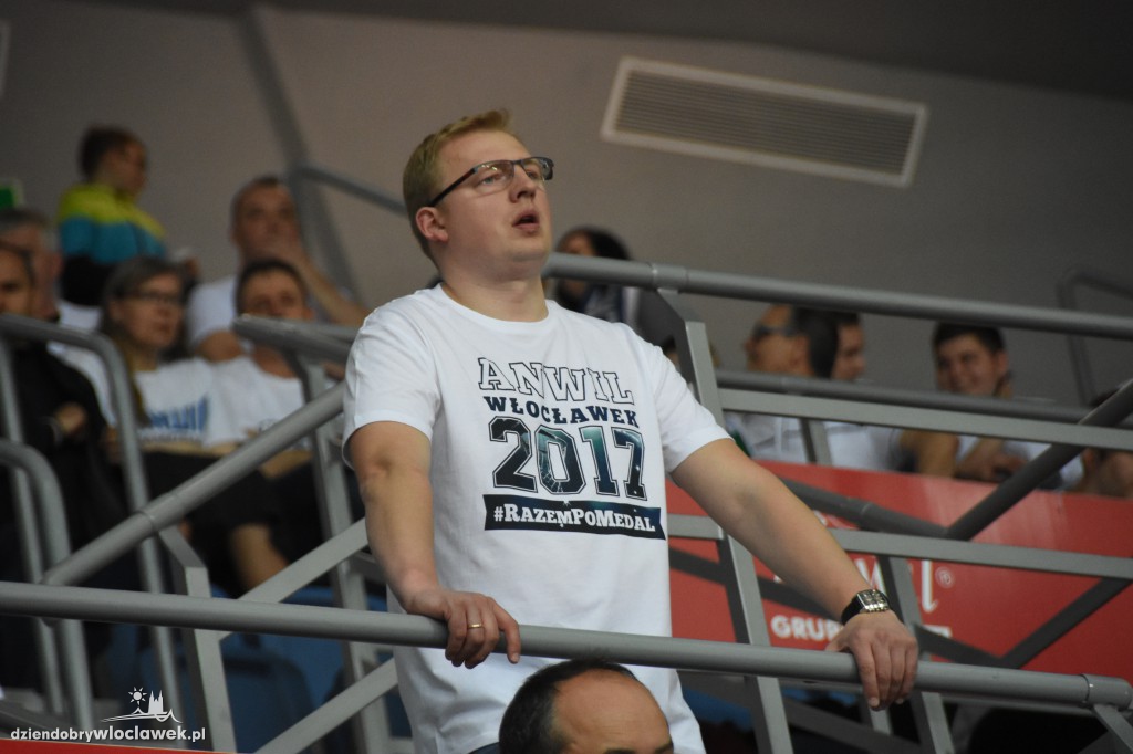 Kibice na sobotnim meczu Anwilu