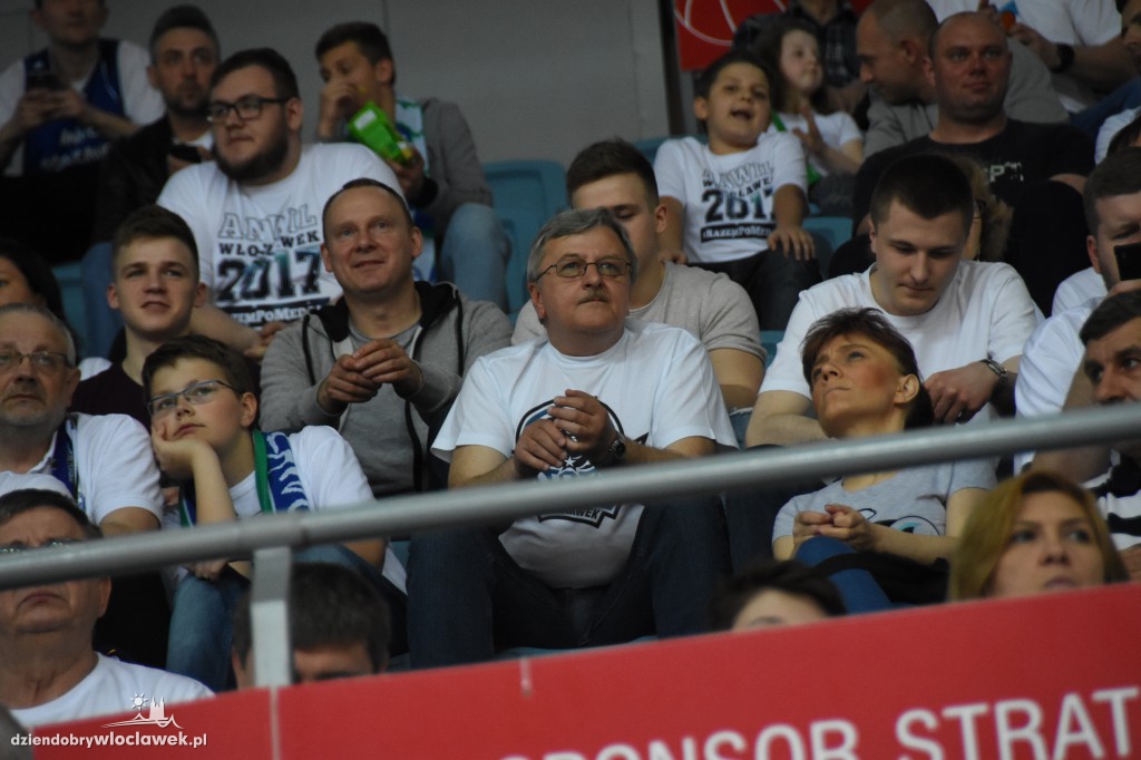 Kibice na sobotnim meczu Anwilu