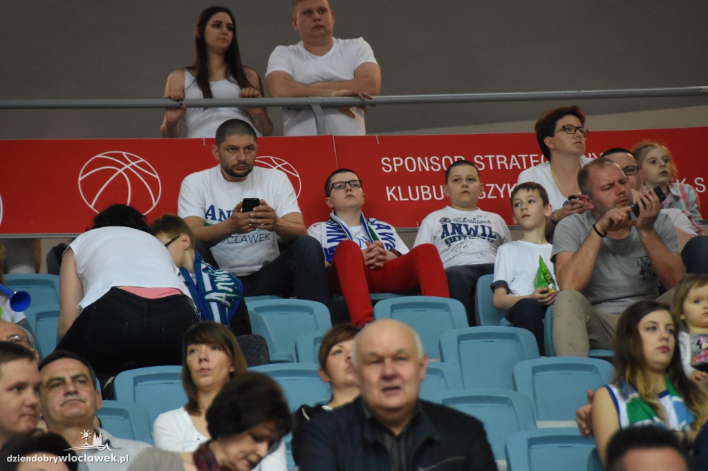Kibice na sobotnim meczu Anwilu