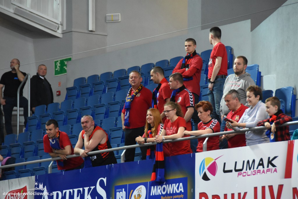 Kibice na sobotnim meczu Anwilu