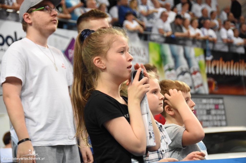 Kibice na sobotnim meczu Anwilu
