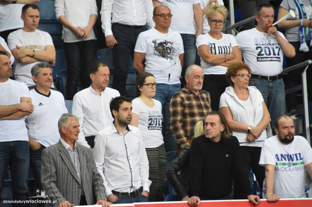 Kibice na sobotnim meczu Anwilu