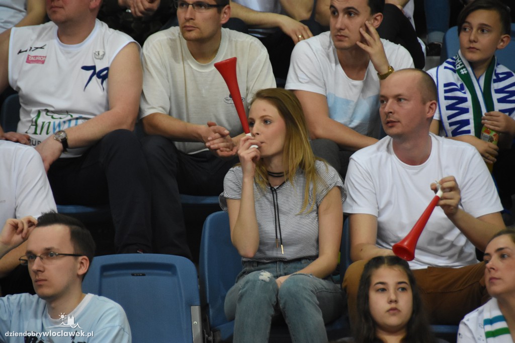 Kibice na sobotnim meczu Anwilu